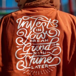 'Invest in Your Dream, Grind Now Shine Later' Oversized Fit Unisex T-Shirt