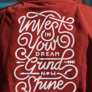'Invest in Your Dream, Grind Now Shine Later' Oversized Fit Unisex T-Shirt