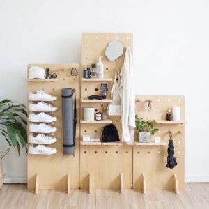 Peg Board Stand Freestanding Shelving