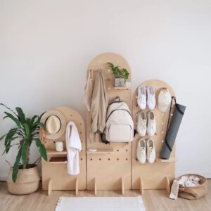 Peg Board Arch Freestanding Shelving