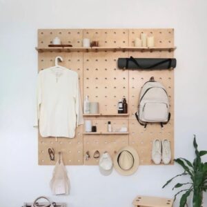 Peg Board Wall Unit Shelving